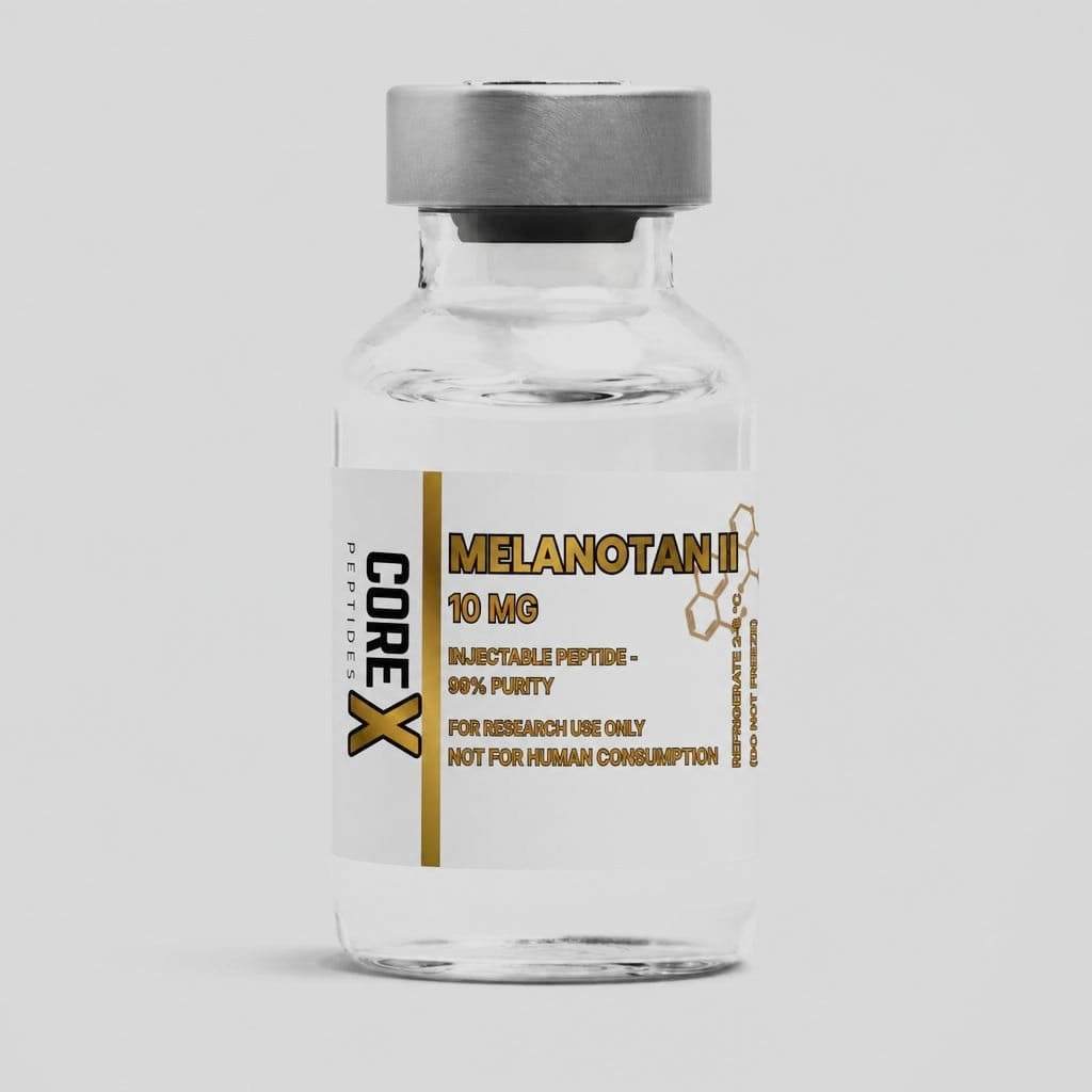 Melanotan II 10mg vial synthetic peptide for melanocortin receptor research