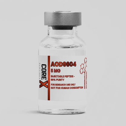 AOD9604 lyophilised powder vial for fat loss research with high purity and special AA3-1 reconstitution solution