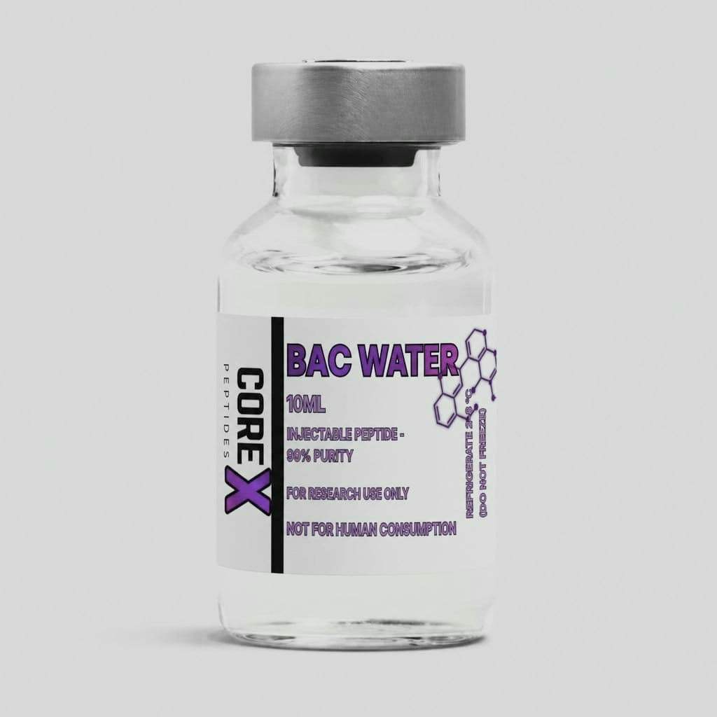 Sterile bacteriostatic water vial for laboratory research and peptide reconstitution