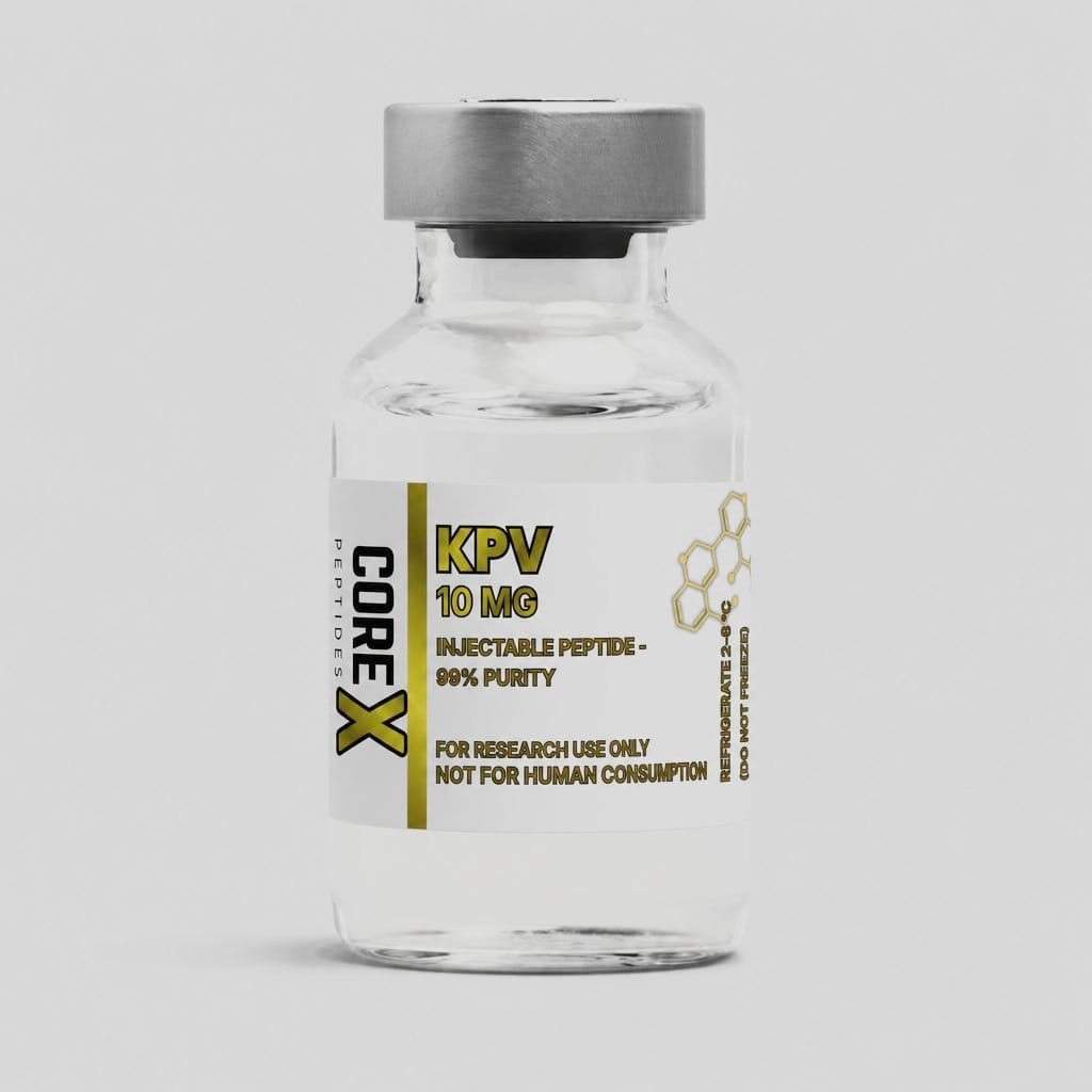 KPV peptide lyophilised powder for melanocortin signalling research, ≥99% purity, 10mg vial