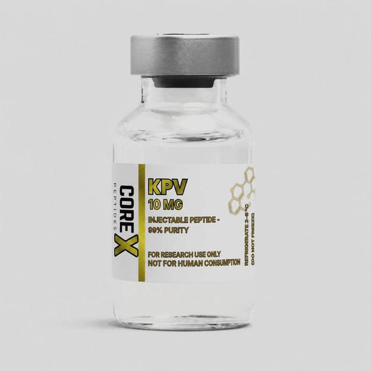 KPV peptide lyophilised powder for melanocortin signalling research, ≥99% purity, 10mg vial
