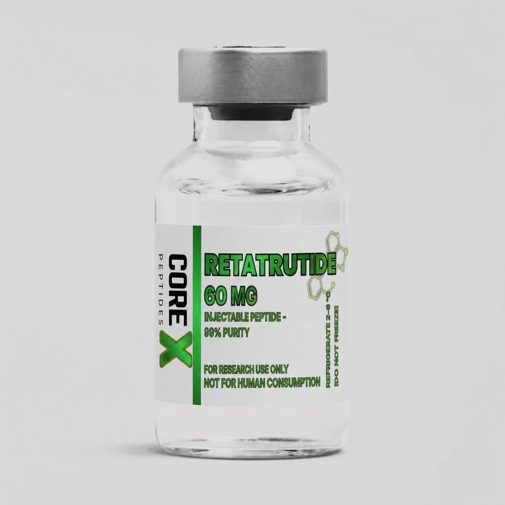 Retatrutide lyophilised powder vial for advanced metabolic receptor agonist research